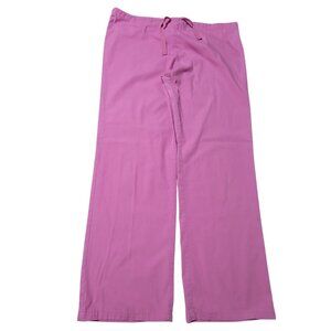 MG Medgear Scrub Pants Womens Size Small Pink Nurse Work Uniform Bottoms
